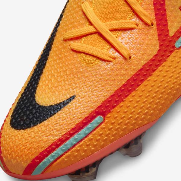 Men's Nike Phantom GT2 Elite FG Firm-Ground Football Shoes Orange / Light Red / Black | NK851WRU