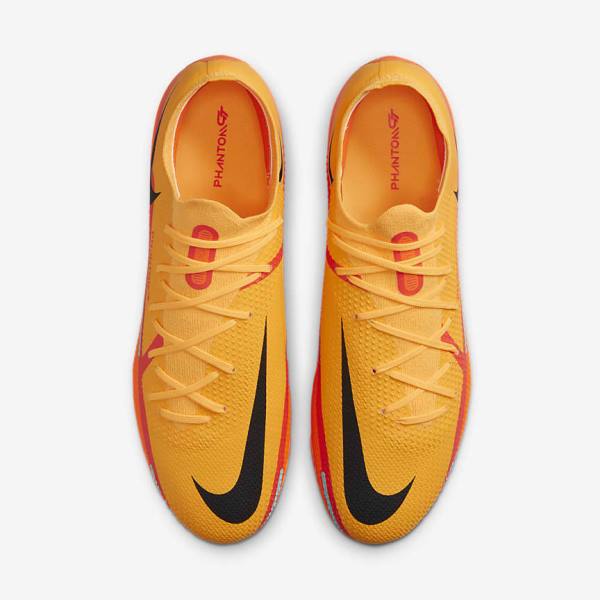 Men's Nike Phantom GT2 Pro FG Firm-Ground Football Shoes Orange / Light Red / Black | NK236GJI