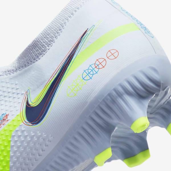 Men's Nike Phantom GT2 Pro FG Firm-Ground Football Shoes Grey / Light Blue | NK984CGZ