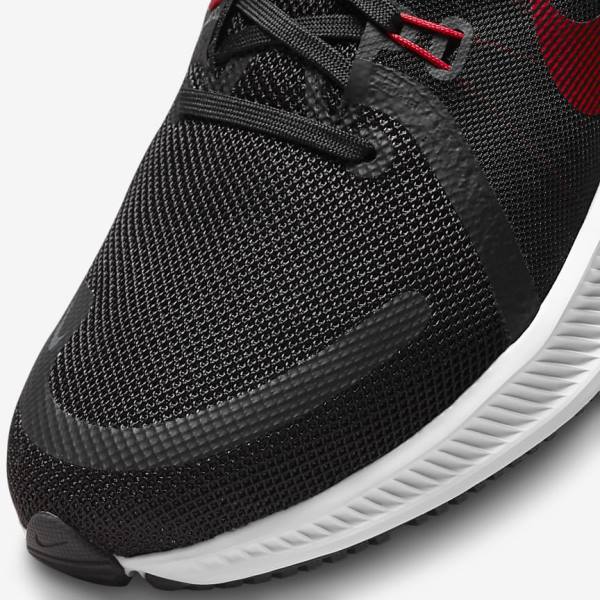 Men's Nike Quest 4 Road Running Shoes Black / White / Dark Grey / Red | NK604PES