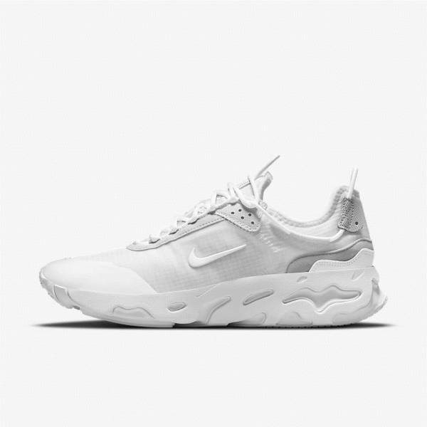 Men\'s Nike React Live Sneakers White / Platinum / White | NK143EJF