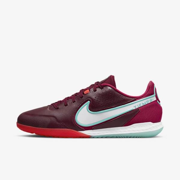 Men\'s Nike React Tiempo Legend 9 Pro IC Indoor-Court Football Shoes Red / Light Red / White | NK351EIN