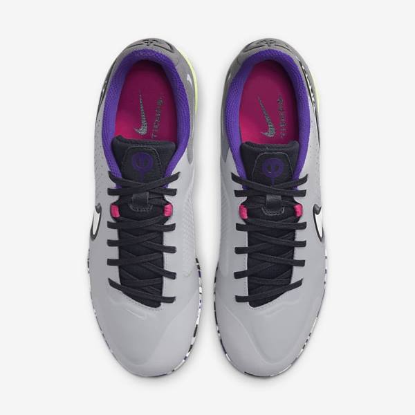 Men's Nike React Tiempo Legend 9 Pro IC Indoor-Court Football Shoes Light Grey / White | NK437XTD