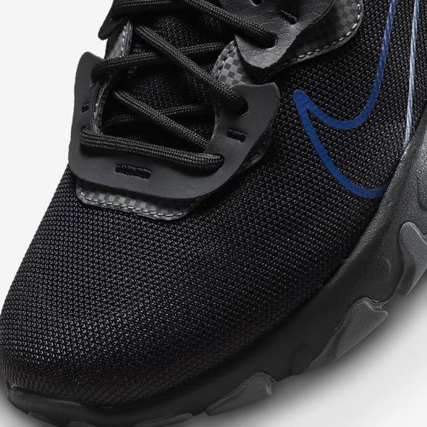 Men's Nike React Vision Sneakers Black / Dark Grey / Royal | NK086ZDL