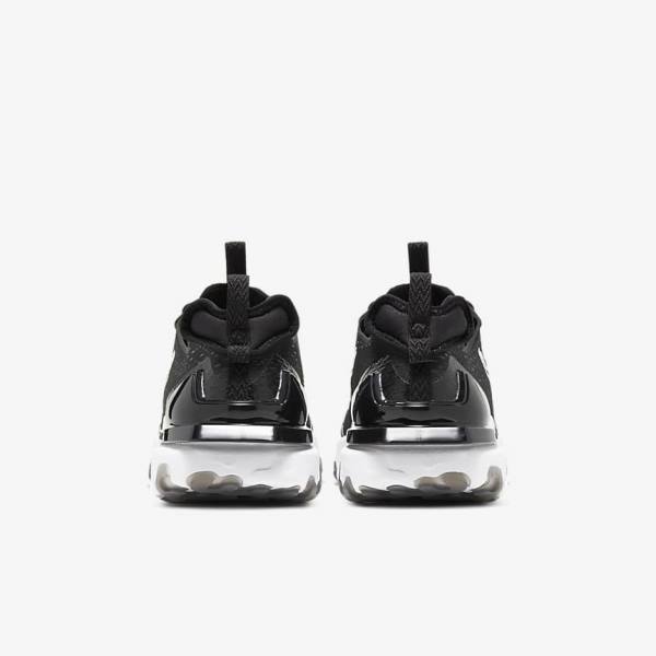 Men's Nike React Vision Sneakers Black / White | NK138ULD