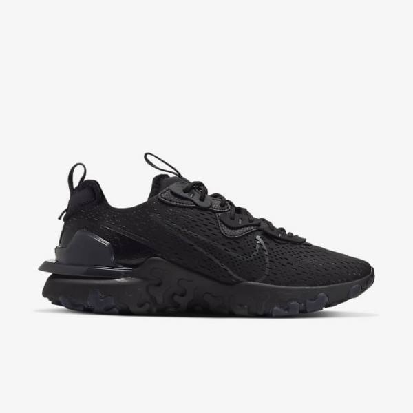 Men's Nike React Vision Sneakers Black / Dark Grey | NK487LMX