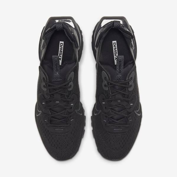 Men's Nike React Vision Sneakers Black / Dark Grey | NK487LMX