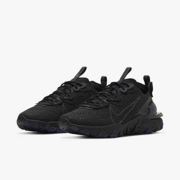 Men's Nike React Vision Sneakers Black / Dark Grey | NK487LMX