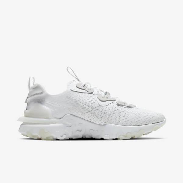 Men's Nike React Vision Sneakers White / Light Grey / Light Grey | NK386QSY