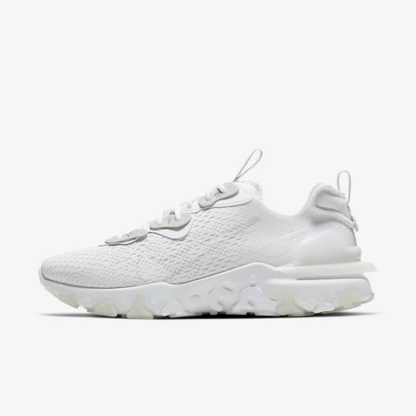 Men\'s Nike React Vision Sneakers White / Light Grey / Light Grey | NK386QSY