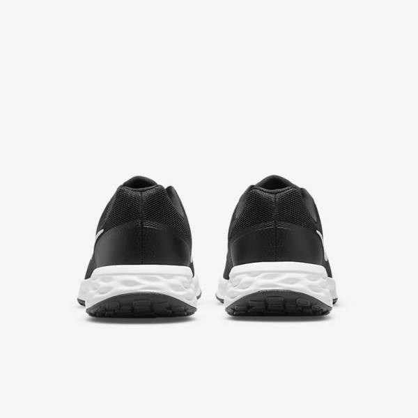 Men's Nike Revolution 6 (Extra Wide) Running Shoes Black / Grey / White | NK437EUY