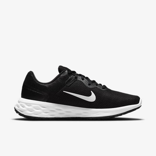 Men's Nike Revolution 6 Next Nature Road Running Shoes Black / Grey / White | NK809OSC