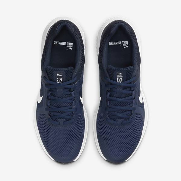 Men's Nike Run Swift 2 Road Running Shoes Navy / Obsidian / White | NK875MOG