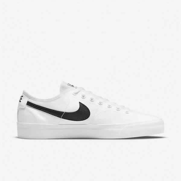 Men's Nike SB BLZR Court Skate Shoes White / Black / Black | NK356RKJ