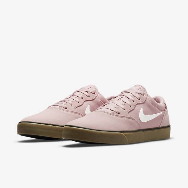 Men's Nike SB Chron 2 Skate Shoes Pink / Light Brown | NK679MHE