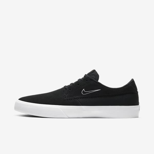 Men\'s Nike SB Shane Sneakers Black / White | NK560UKM