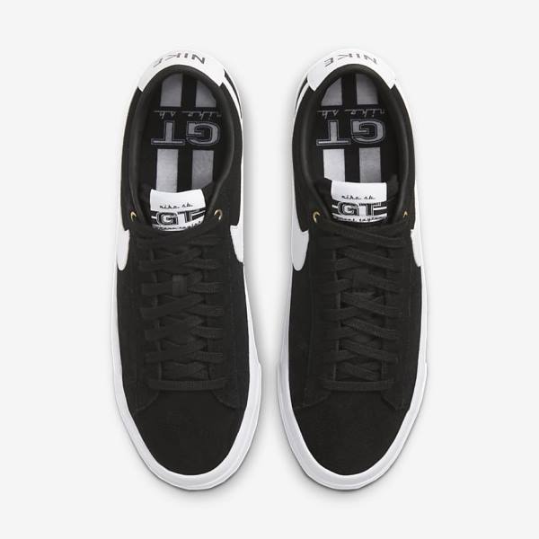 Men's Nike SB Zoom Blazer Low Pro GT Sneakers Black / Light Brown / White | NK928KXH