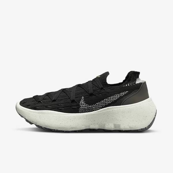 Men\'s Nike Space Hippie 04 Sneakers Black / Dark Grey / Light Grey | NK280WBT