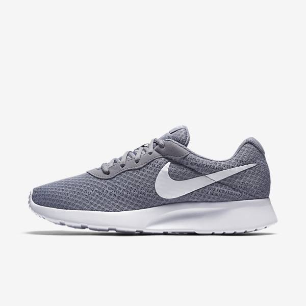 Men\'s Nike Tanjun Sneakers Grey / White | NK390GKJ