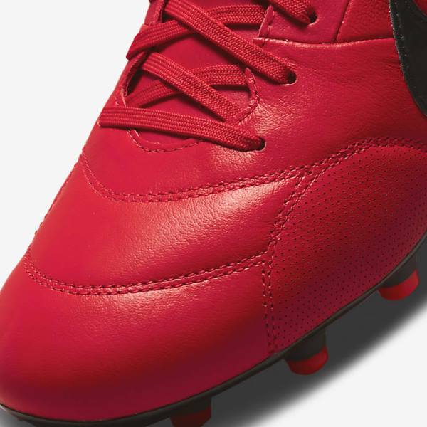 Men's Nike The Premier 3 FG Firm-Grounds Football Shoes Red / Black | NK541LNR