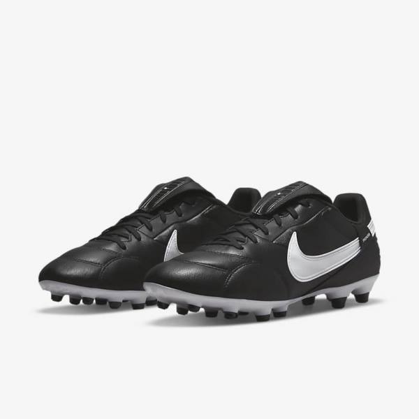 Men's Nike The Premier 3 FG Firm-Grounds Football Shoes Black / White | NK849TDP