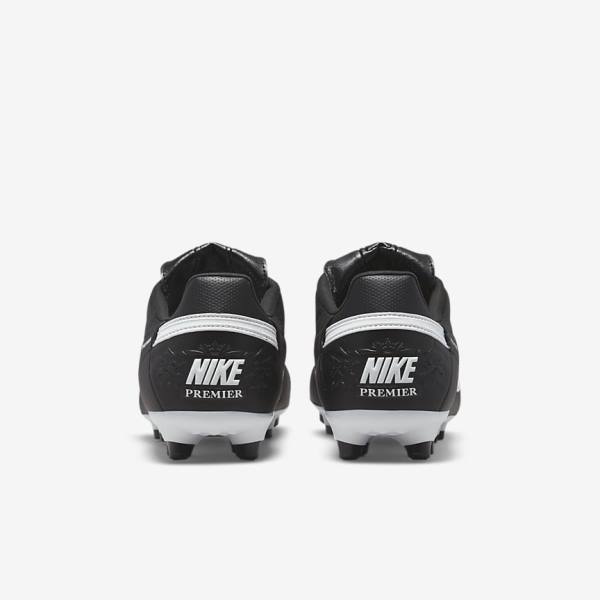 Men's Nike The Premier 3 FG Firm-Grounds Football Shoes Black / White | NK849TDP