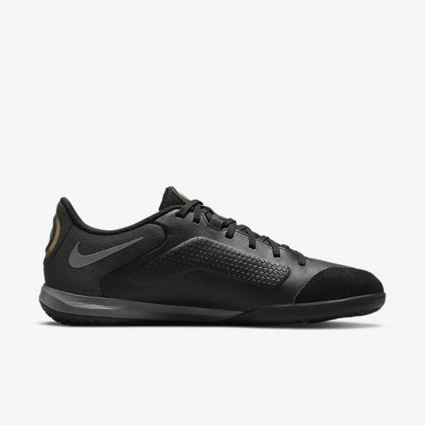 Men's Nike Tiempo Legend 9 Academy IC Indoor-Court Football Shoes Black / Dark Grey / Metal Gold / Black | NK267ULD