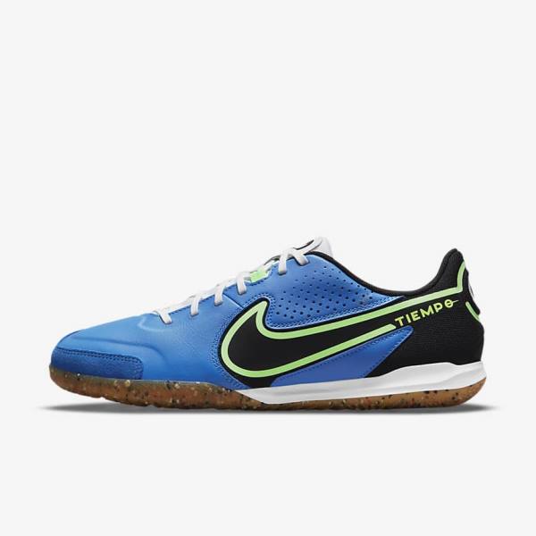 Men\'s Nike Tiempo Legend 9 Academy IC Indoor-Court Football Shoes Light Blue / Light Green / Brown / Black | NK546FWL