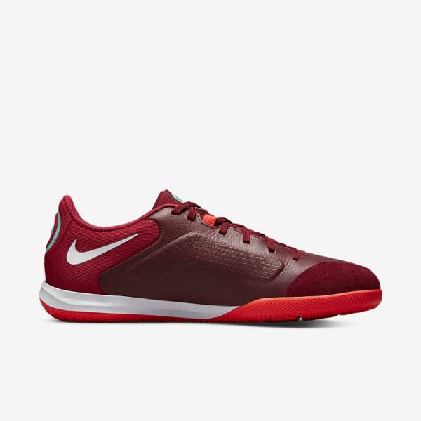 Men's Nike Tiempo Legend 9 Academy IC Indoor-Court Football Shoes Red / Light Red / White | NK953VBL