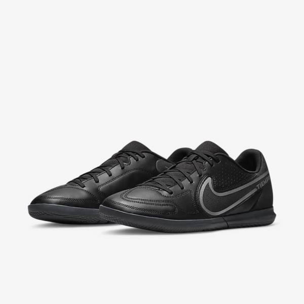 Men's Nike Tiempo Legend 9 Club IC Indoor-Court Football Shoes Black / Dark Grey | NK613ZFY