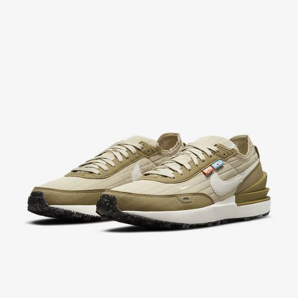 Men's Nike Waffle One Premium Sneakers Brown / Black | NK169RCQ