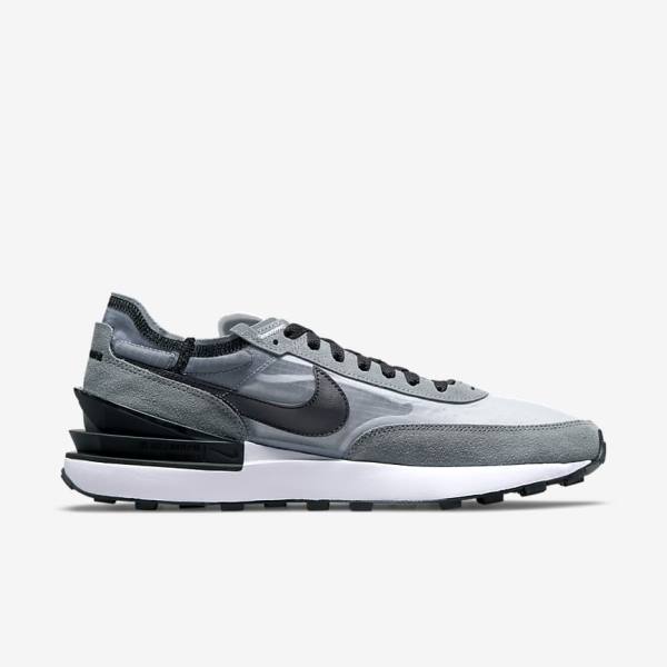 Men's Nike Waffle One SE Sneakers Grey / White / Grey / Black | NK673YSL