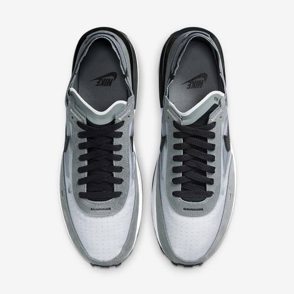 Men's Nike Waffle One SE Sneakers Grey / White / Grey / Black | NK673YSL