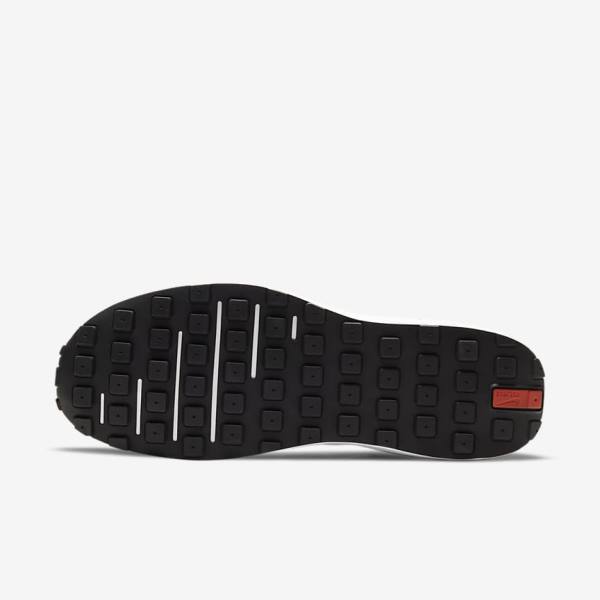 Men's Nike Waffle One Sneakers Black / White / Orange / Black | NK738AUD