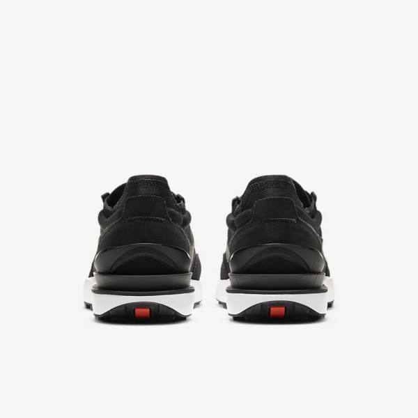 Men's Nike Waffle One Sneakers Black / White / Orange / Black | NK738AUD