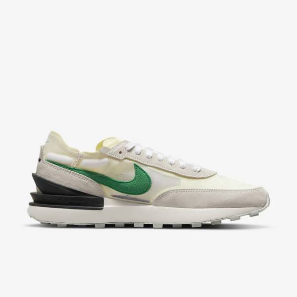 Men's Nike Waffle One Sneakers White / Black | NK923HAJ