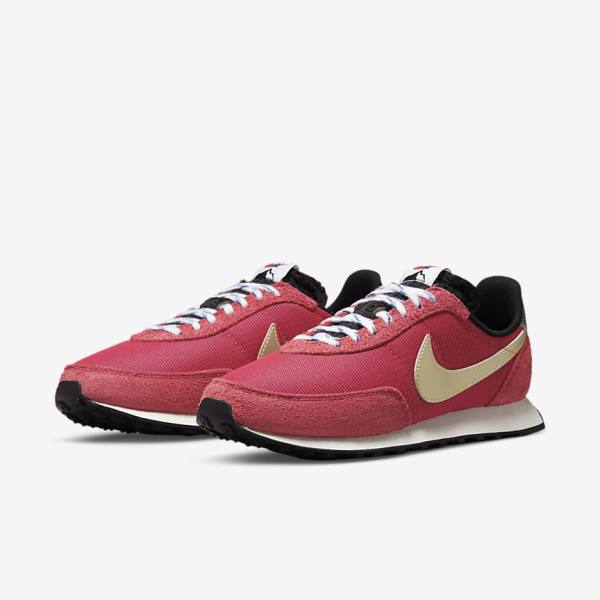 Men's Nike Waffle Trainer 2 SD Sneakers Red / Royal / Black / Metal Gold | NK529ZGY