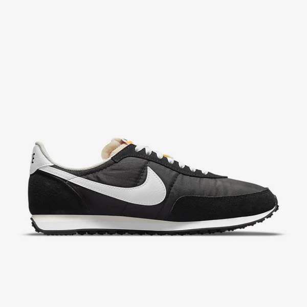 Men's Nike Waffle Trainer 2 Sneakers Black / Orange / White | NK501OUS