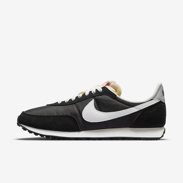 Men\'s Nike Waffle Trainer 2 Sneakers Black / Orange / White | NK501OUS