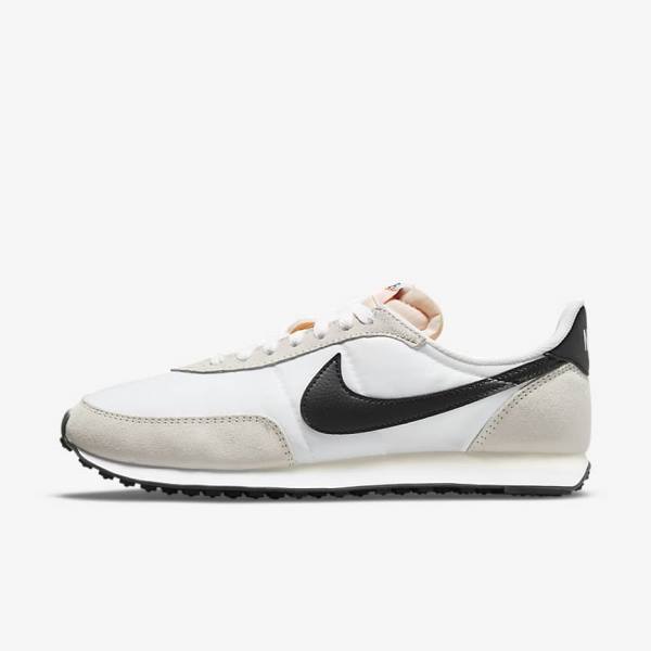 Men\'s Nike Waffle Trainer 2 Sneakers White / Black | NK546PVK