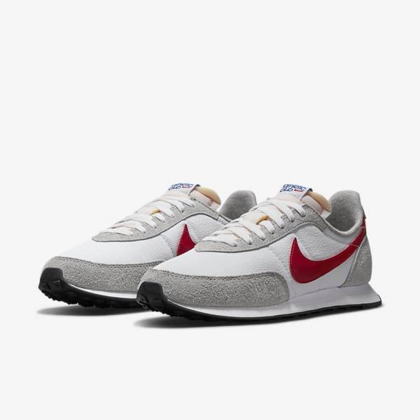 Men's Nike Waffle Trainer 2 Sneakers White / Light Grey / Royal / Red | NK764SKZ