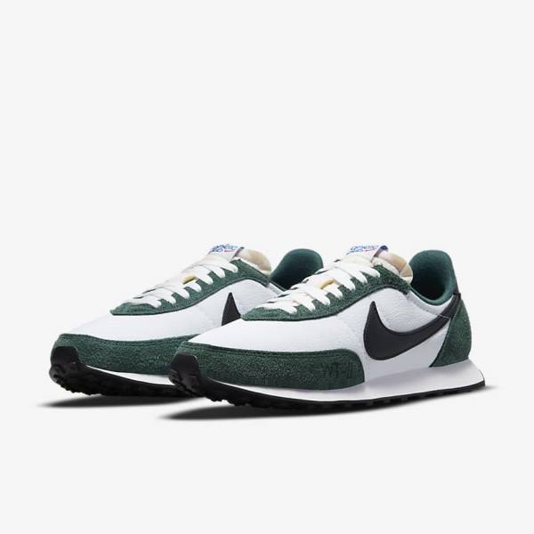 Men's Nike Waffle Trainer 2 Sneakers White / Green / Royal / Black | NK809JIL