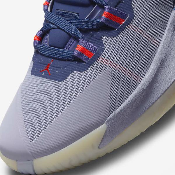 Men's Nike Zion 1 ZNA Jordan Shoes Blue / Purple / Indigo / Light Red | NK216ADO