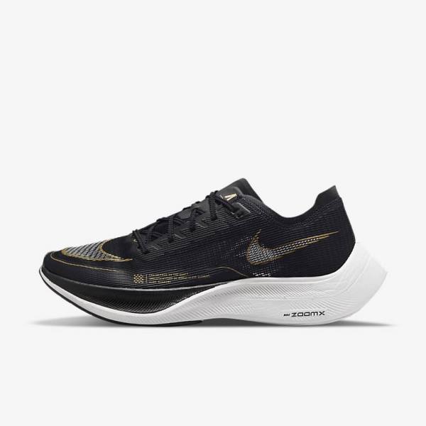 Men\'s Nike ZoomX Vaporfly Next% 2 Road Racing Running Shoes White / Turquoise / Black / Pink | NK082BNY