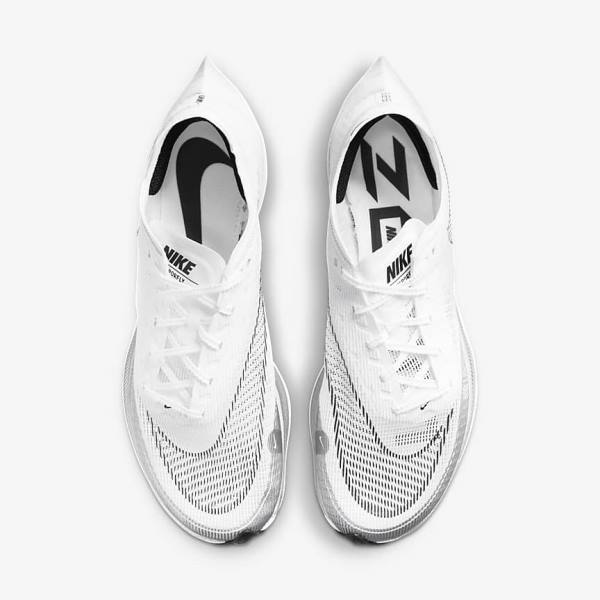 Men's Nike ZoomX Vaporfly Next% 2 Road Racing Running Shoes Black / Metal Gold / White | NK360LRO