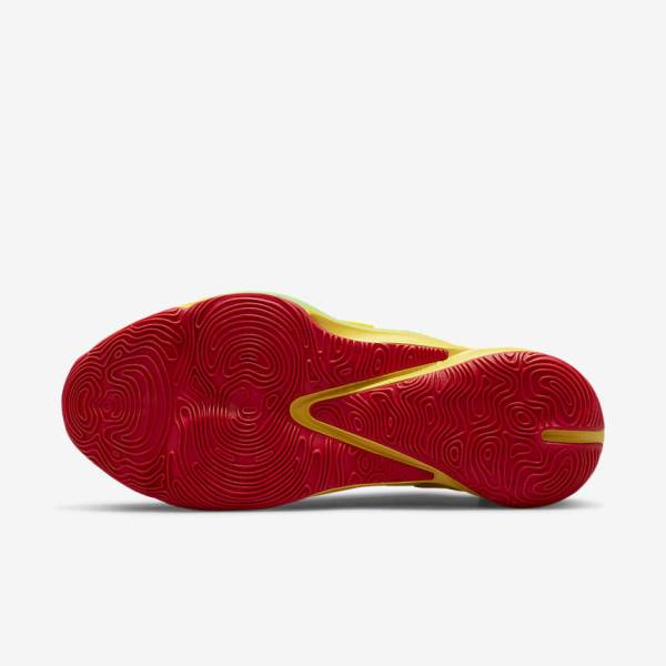 Men's Nike Zoom Freak 3 Basketball Shoes Yellow / White / Red / Black | NK514YJG