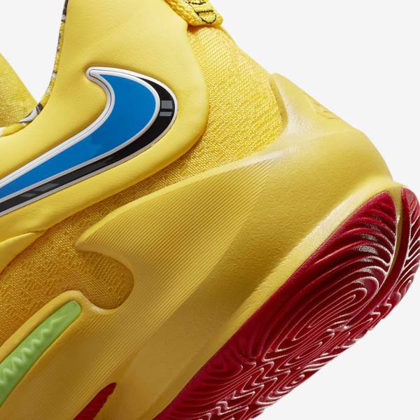 Men's Nike Zoom Freak 3 Basketball Shoes Yellow / White / Red / Black | NK514YJG