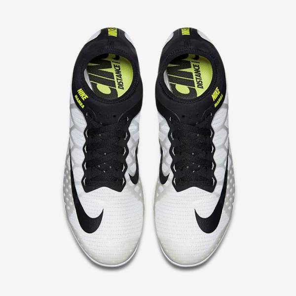 Men's Nike Zoom Mamba 3 Unisex Distance Spike Running Shoes White / Black | NK195QUY