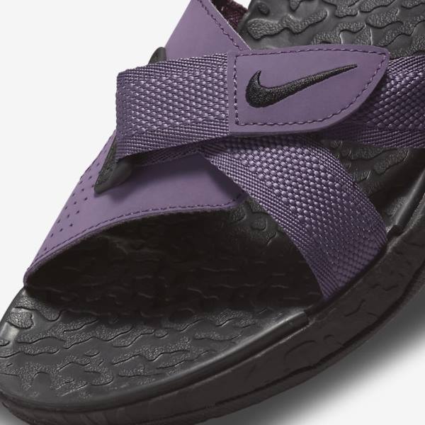 Women's Nike ACG Air Deschutz Sandals Black | NK413ZQR