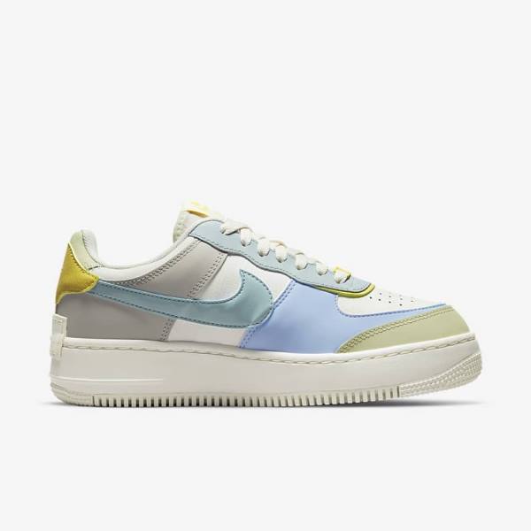 Women's Nike AF-1 Shadow Sneakers Light Blue / Olive | NK328HWA